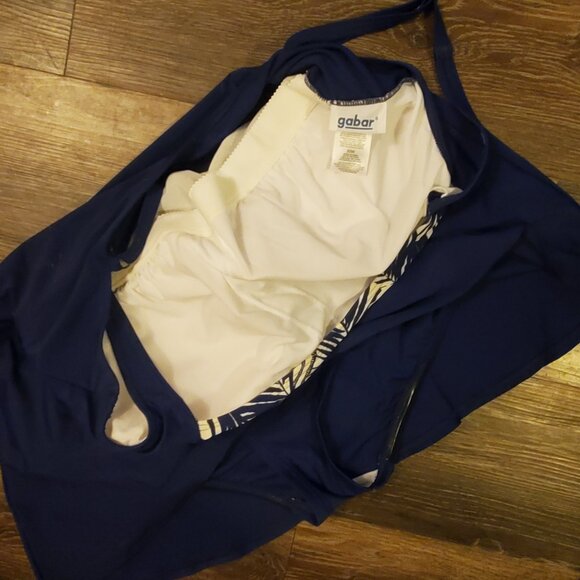 Women's Gabar 1 piece Swimsuit Dress. Size 20. Navy Blue, Excellent Cond! - Picture 2 of 4